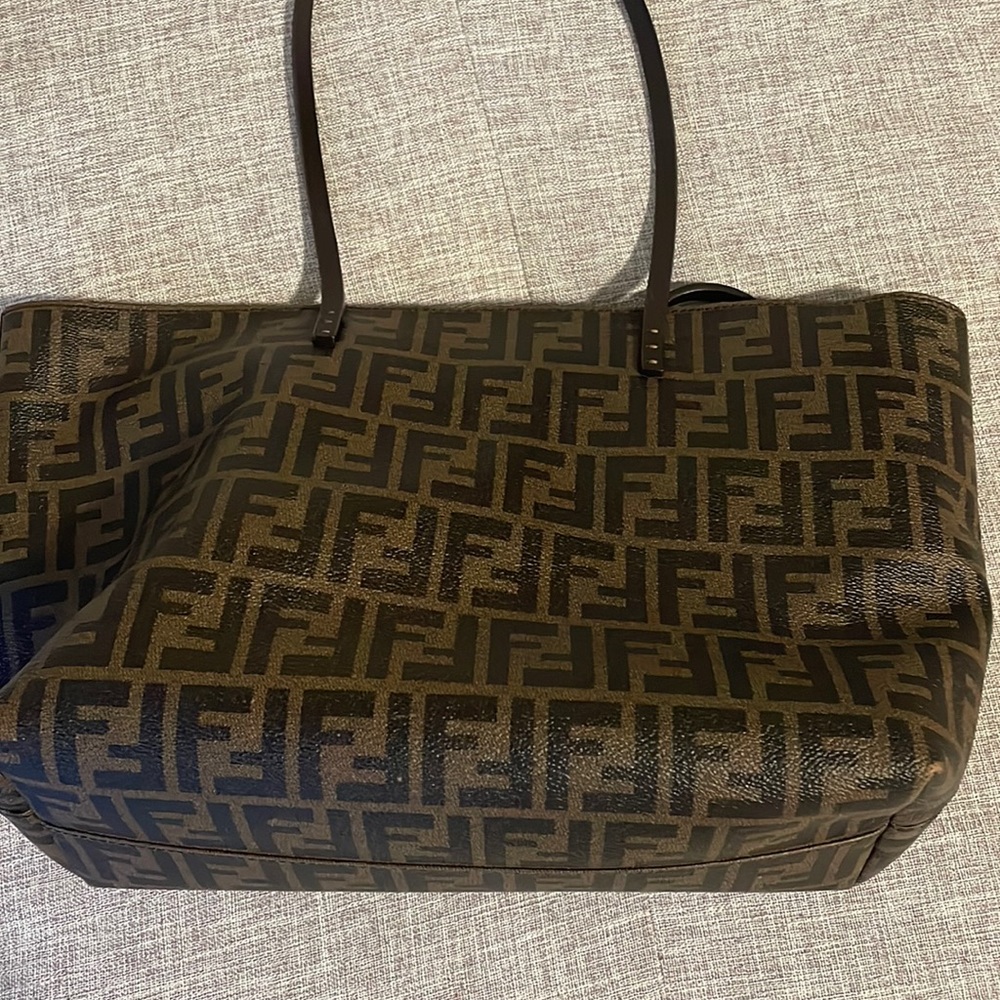 Vintage Fendi Zucca tote in good condition.